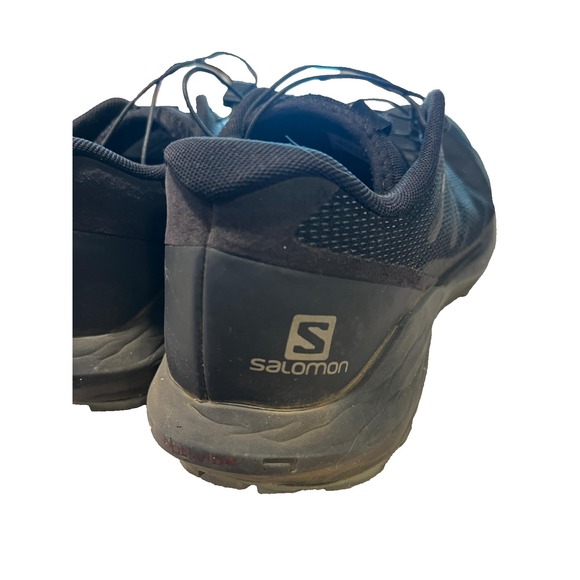 Salomon Sense Ride 3 Men's 9.5 Black Trail Running Shoes Ortholite Impressions - Picture 2 of 9